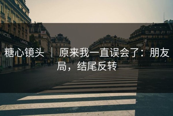 糖心镜头 ｜ 原来我一直误会了：朋友局，结尾反转