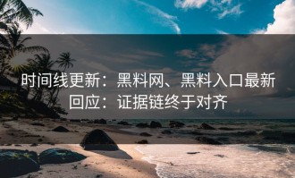 时间线更新：黑料网、黑料入口最新回应：证据链终于对齐