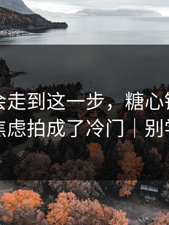 没想到会走到这一步，糖心镜头把社交焦虑拍成了冷门｜别学我