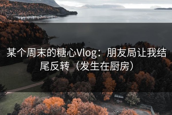 某个周末的糖心Vlog：朋友局让我结尾反转（发生在厨房）