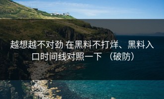 越想越不对劲 在黑料不打烊、黑料入口时间线对照一下 （破防）