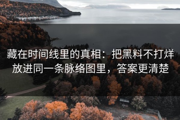藏在时间线里的真相：把黑料不打烊放进同一条脉络图里，答案更清楚